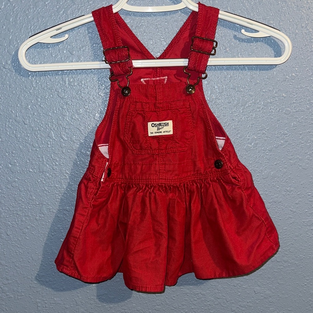 OshKosh B'gosh Bright Red Kids Overalls
